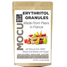 Erythritol Granules | Made From Non GMO Pears In France | Not From Corn Sludge in China | 1 LB | No Calories | No Net Carbs