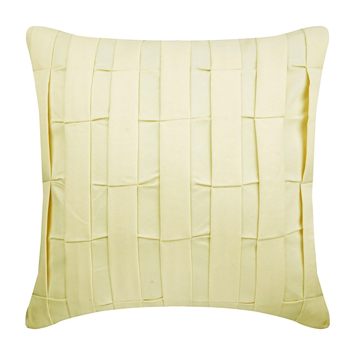 The HomeCentric Decorative Cushion Covers Pack of 2, 55x55 cm (22"x22") Ivory, Suede Throw Cushion Covers, Cushion Covers, Solid Color Cushion Covers, Modern Cushion Covers - Cream Love Tune โ image 1