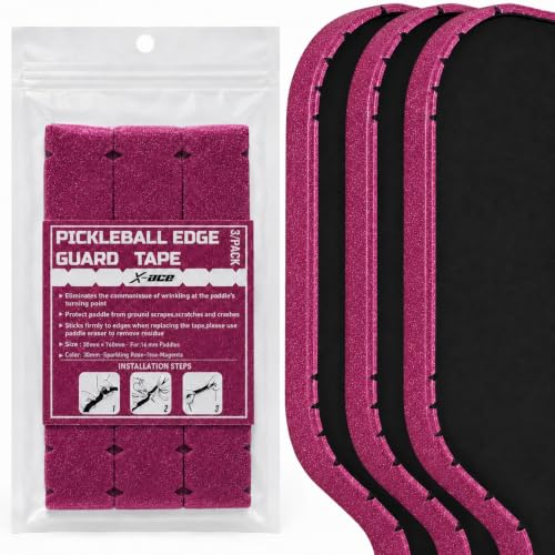 Pickleball Edge Guard Tape 3-Pack (30mm-Magenta Violet Spark) by YUESHENG - Used condition - US$12.02