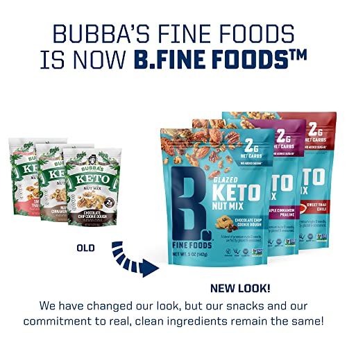 B. Fine Foods - Keto Sweet Glazed Nut Mix | High Protein Snack, 2G Net Carbs, Gluten-Free - Contains Walnuts, Almonds, Pecans, Cashews, Sunflower & Pumpkin Seeds (Variety Pack) #TOP1