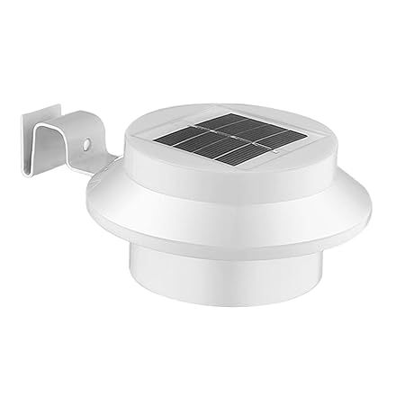 CLUB BOLLYWOOD Solar Gutter Lights Solar Powered LED Fence Light for Cabin Backyard Pathway Warm Light White|Outdoor Lighting |Landscape & Walkway Lights|Landscape & Walkway Lights | 1 Solar Light