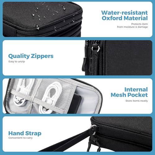 Organisateur Cables Voyage : ProCase Pochette pour Chargeur et Câbles, Sac de Voyage Électroniq... – Image 3