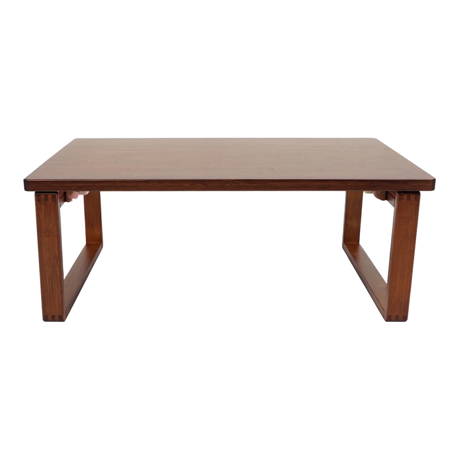 Tavolino da caffè pieghevole, in bambù, basso, per soggiorno, terrazze, studio, 80 x 50 x 31 cm