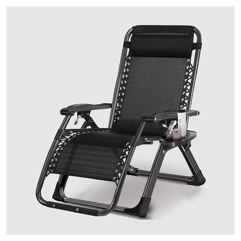 Chaise zero gravity pliante et inclinable pour jardin et camping