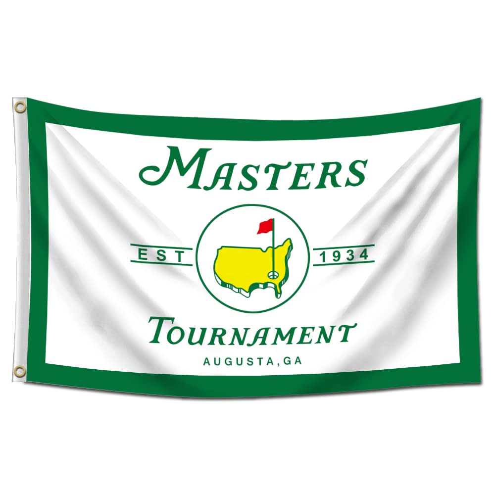 WinuxuryMasters Flag 3x5Ft Indoor Outdoor Golf Banner Home Garden Decoration Wall Flags (White)