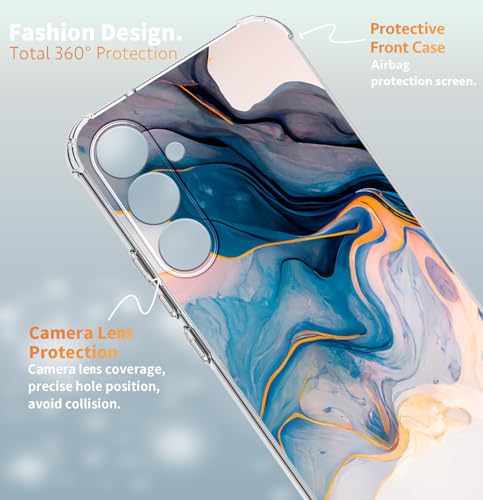 Coque Samsung S24 Plus premium en marbre fin avec support