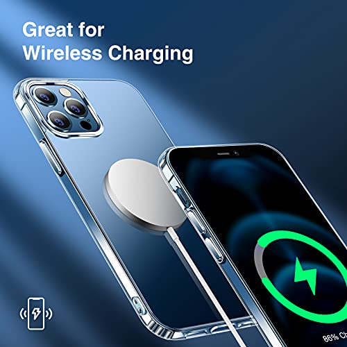 Elando for iPhone 12 Pro Max Phone Case, Anti-Yellowing Clear Phone Case, Super Slim Phone Case (0.39" Added) - Crystal Clear - Image 7