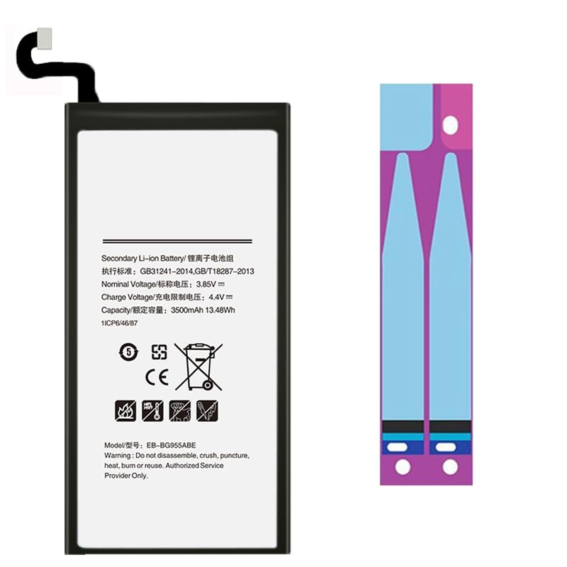 Batt- Samsung Galaxy S8 Plus Replacement Battery with Battery Stickers - Easy Installation, Samsung Galaxy S8 Plus Battery Repair (3500 mAh)