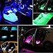 Interior Car Lights, LED Car Strip Lights with Waterproof Design, 48 LED Remote Control Car Light Kit, Music Sync Under Dash Car Lighting