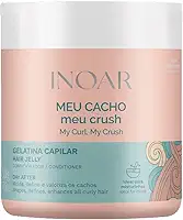 Inoar, Meu Cacho Meu Crush, Gelatina Capilar, Definição de Cachos, Hidratação Intensa, Com Colágeno e Vitamina E - 500g