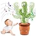 LIVESTN Cactus Ballerino,Cactus Che Balla Giocattolo Peluche Cactus Cactus Peluche per Bambini Cactus Toy può registrare Voci per discorsi ripetuti,for Ragazzo/Ragazza/Amico