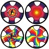 TurnWay Disco Frisbee Suave para Exterior, Disco Volador, Platillo Volador para Hombres y Mujeres en Patio, Playa, Césped, Camping, Piscina (Halo+Arcoíris) 2