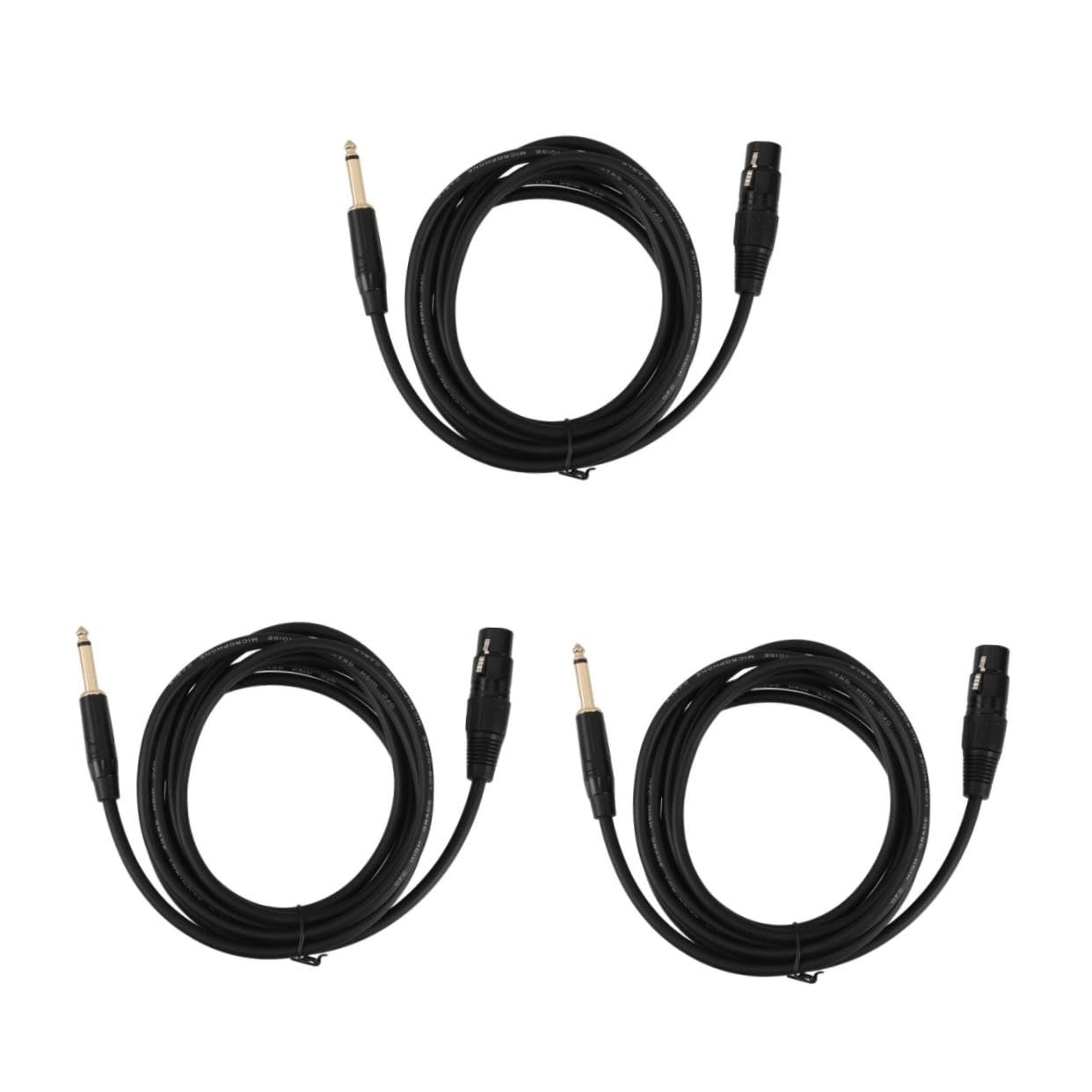 3 Pezzi Microfono Xlr Jack Adattatore Audio e Versatile per Connessione Veloce e Chiaro
