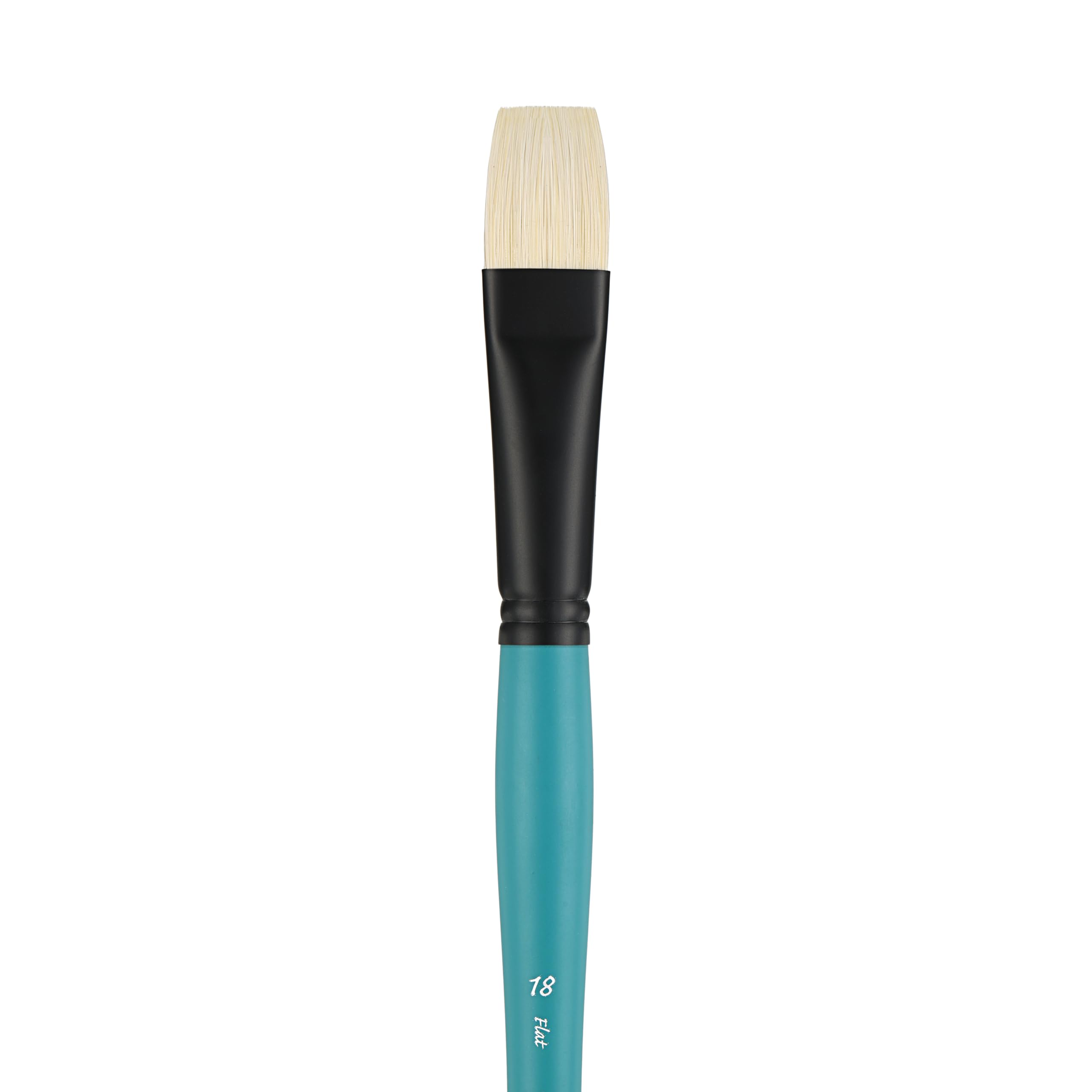 Pan Art Bristle Flat No. 18, Detail & Wash Brush for Oil Paints - Image 2