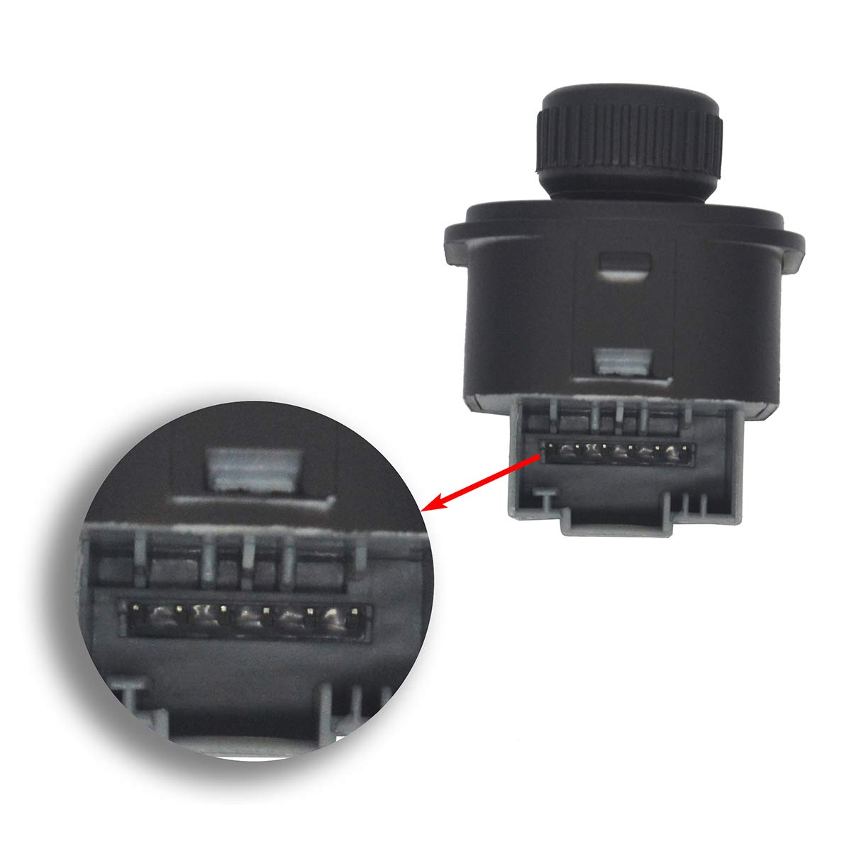 Manopola Interruttore Specchietto Laterale - Compatibile Con VW (1K1, 1K2, 3B3, 3C2, 5N) - 1K0959565H/F/K
