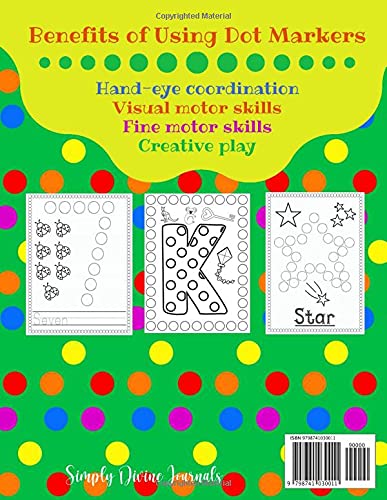 Dot Markers Activity Book: Alphabet Letters, Numbers and Shapes: Perfect for toddlers and kids to learn their ABC, 123 and Shapes - Image 2