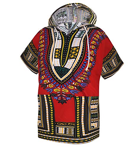 African Dashiki Shirt Unisex Africa Traditional Hoodie Top Clothes One Size fits All