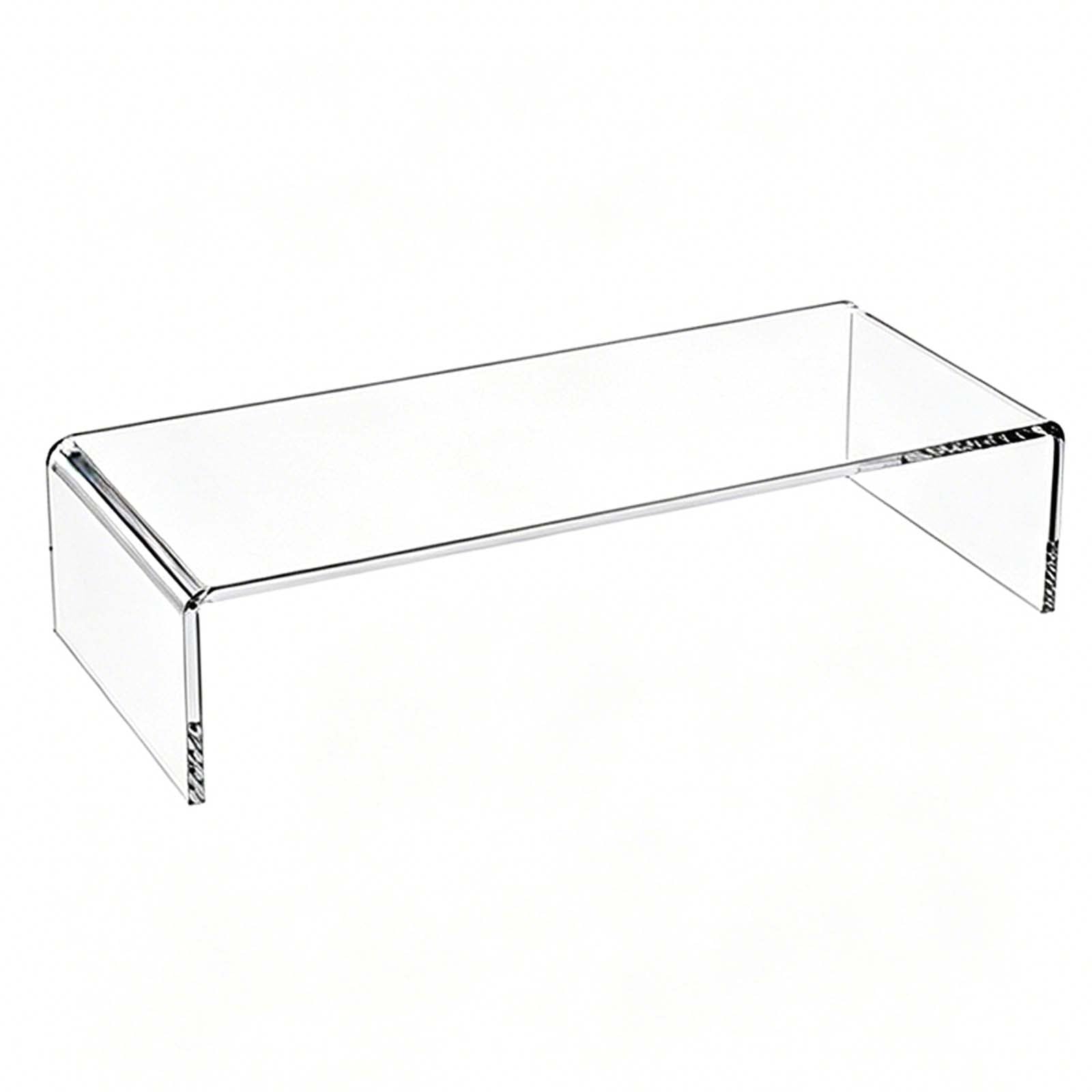 FIgpmwld Acrylic U Shaped Countertop Shelf Riser 8mm Thick Multiple Sizes(50cm*15cm*10cm)