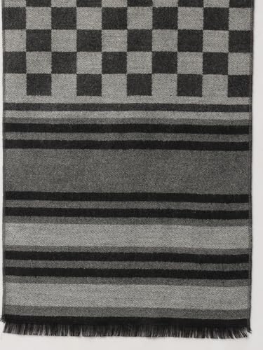 Image of Ravaiyaa - Attitude is everything Men's Reversible Stripe Pattern Winter Wool Scarf, Muffler 72 inchx12 inch Inch