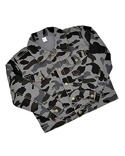 Monag Toddler Camouflage Jacket (4T, Grey)