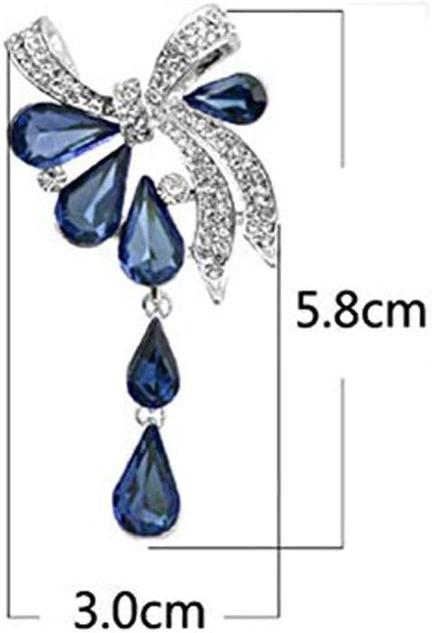 Bow Crystal Brooch Ladies Chest Pin Diamond Delicate Wild Clothes Decorations