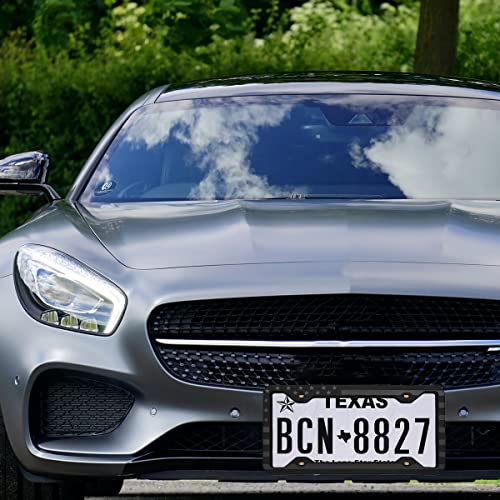 Silicone American Flag License Plate Frame, Usa Flag License Plate Covers With Screws, Subdued 3D Embossed Stars And Stripes Gloss On Matte Finish, Automotive Accessories For Car Truck Suv #TOP3