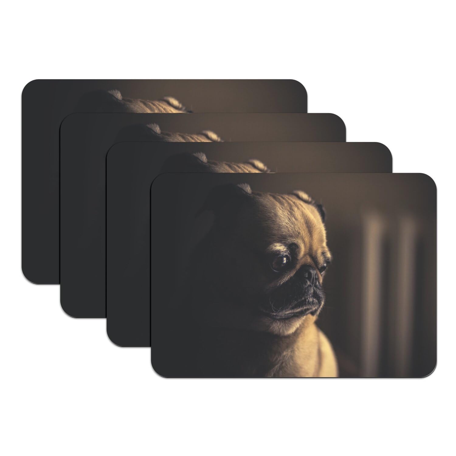 Sets de table carlin antiderapants en caoutchouc grand format