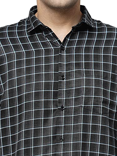 Image of ELYYORK Men's Checkered Regular Fit Shirt