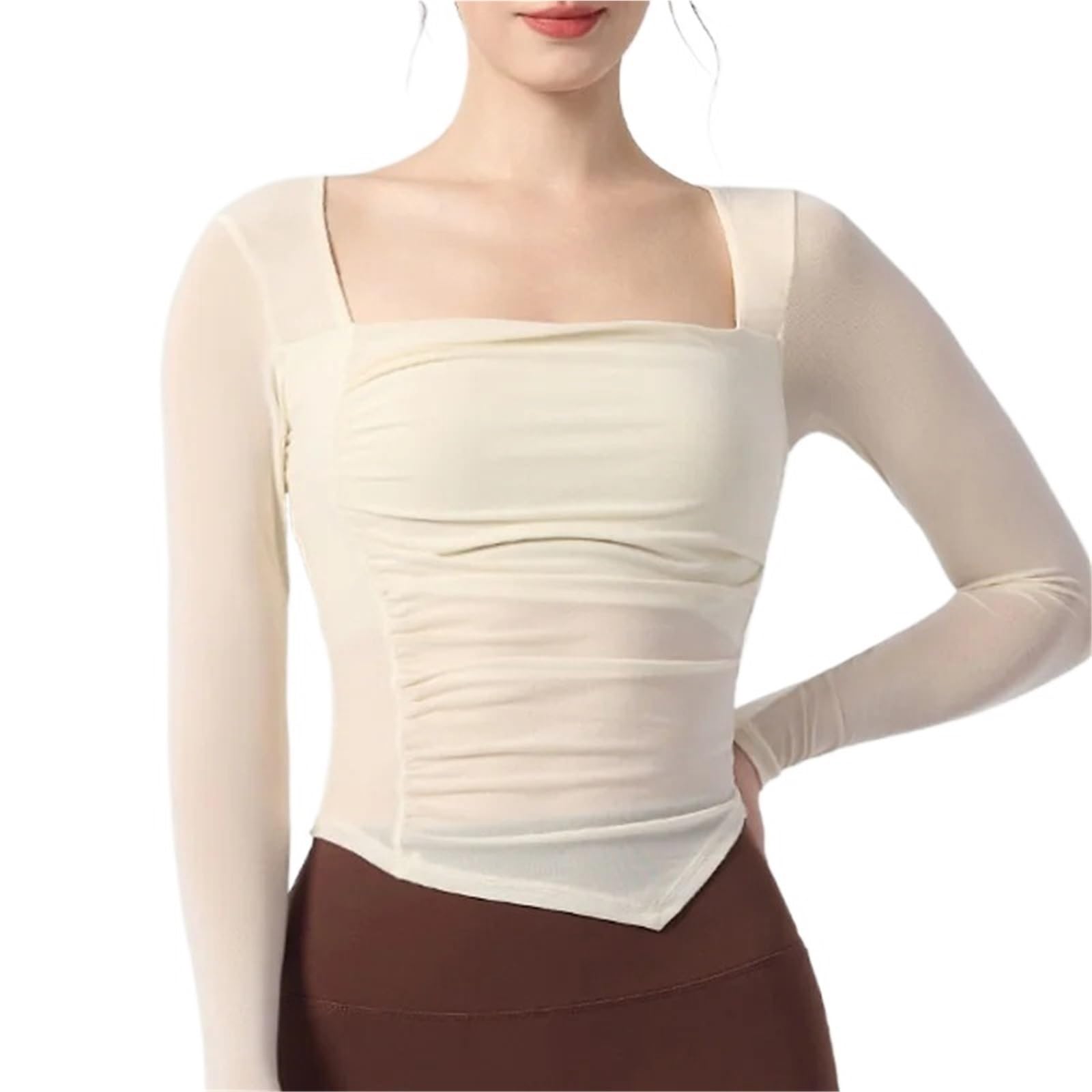 Magliette da Yoga T-Shirt Sportiva da Allenamento Autunnale da Donna