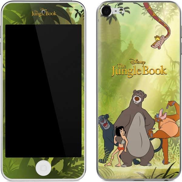 Skinit Decal MP3 Player Skin Compatible with iPod Touch (6th Gen 2015) - Officially Licensed Disney Jungle Book Character Group Design