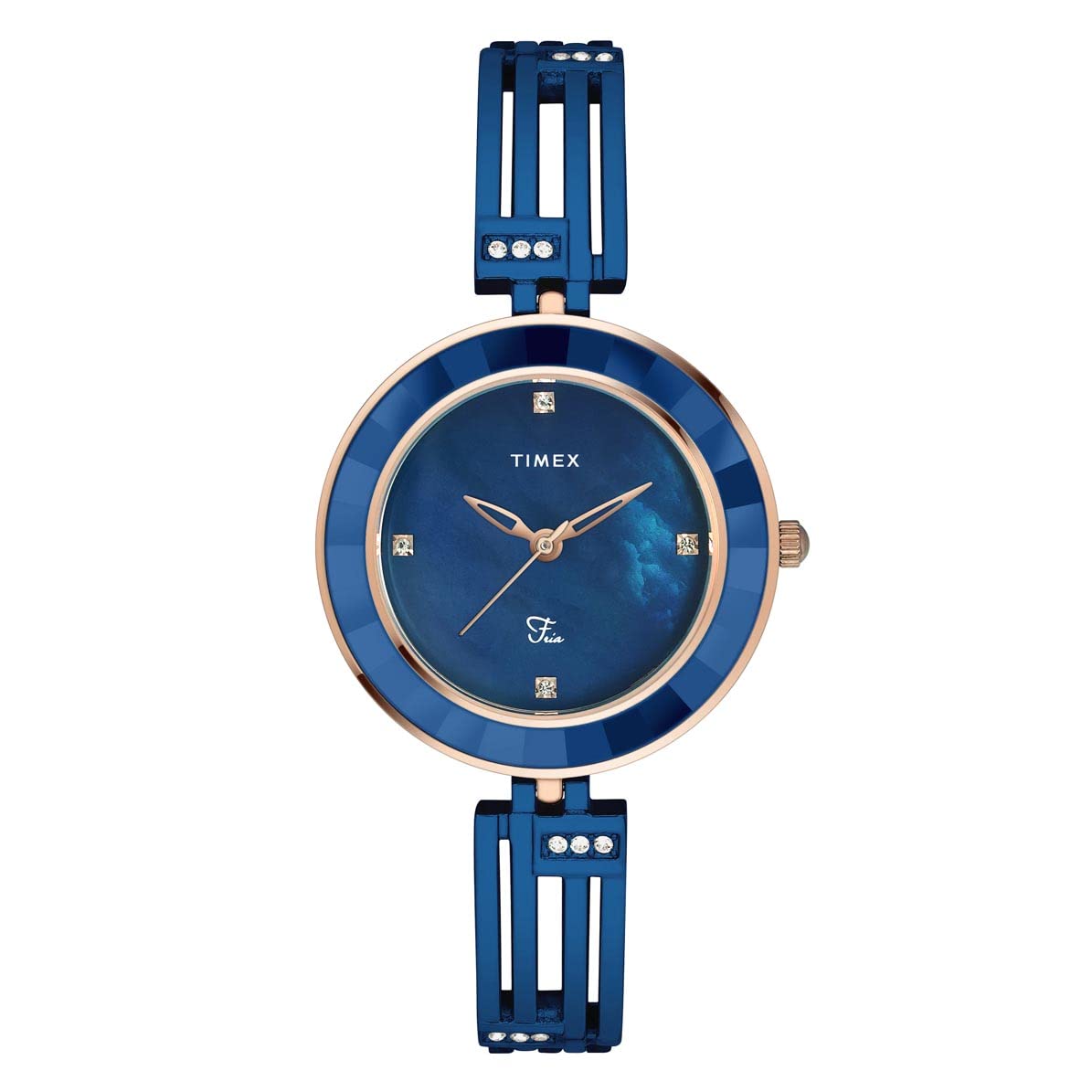 TIMEX Fria Women Blue Round Analog Watch - TWEL16203 (B0BQM1LP5Y) Amazon Price History, Amazon Price Tracker