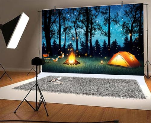 Fondo Fotográfico Camping Bosque 7x5ft para Fotografía miniatura 3