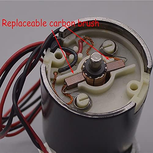 DC12V 4950RPM 55W Replaceable Carbon Brush Micro Motor Double Shaft NMB Ball Bearing Permanent Magnetic Large Torque Mute Motor
