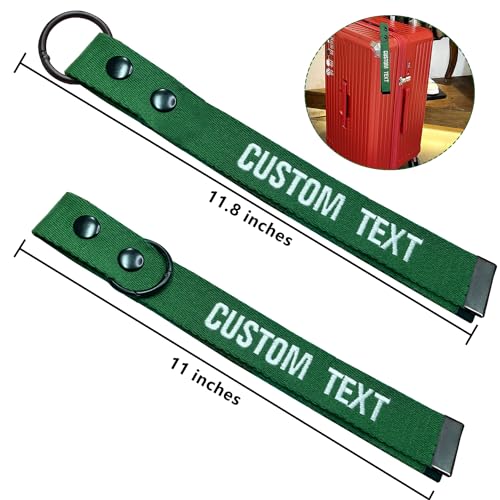 Custom Luggage Tags - Customize with Your Text,Personlized Name ID Suitcase Tag Labels for Travel Suitcase,Embroidery Baggage Tags for cothings,Quickly Spot Suitcases,Travel Bag,Hiking Bag3