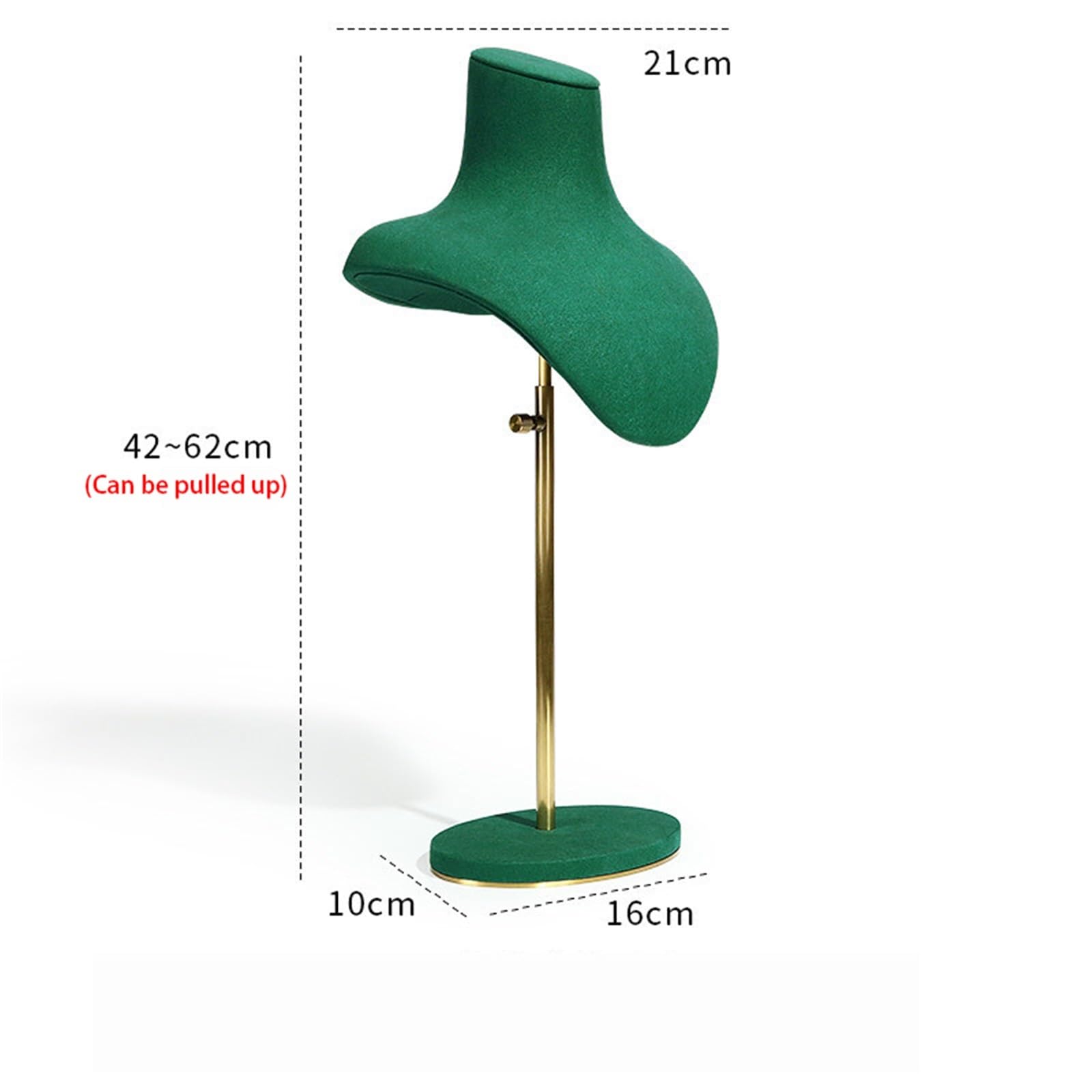 Schmuckhalter Green Suede Jewelry Display Stands Ring Pendant Organizer