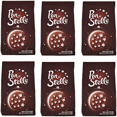 6x Mulino Bianco Cookie 'Pan di Stelle', 350g