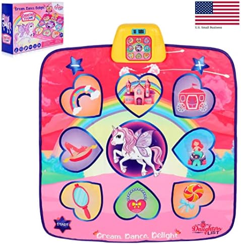 Girls Dance Mat with Bluetooth, Built-in Music, Piano Mode | Toys for Girls - Dance Gifts for Girls | Dance Games - Kids Dance Mat for Girls | Dance Pad - Dance Game - Dance Mat for Kids and Adults