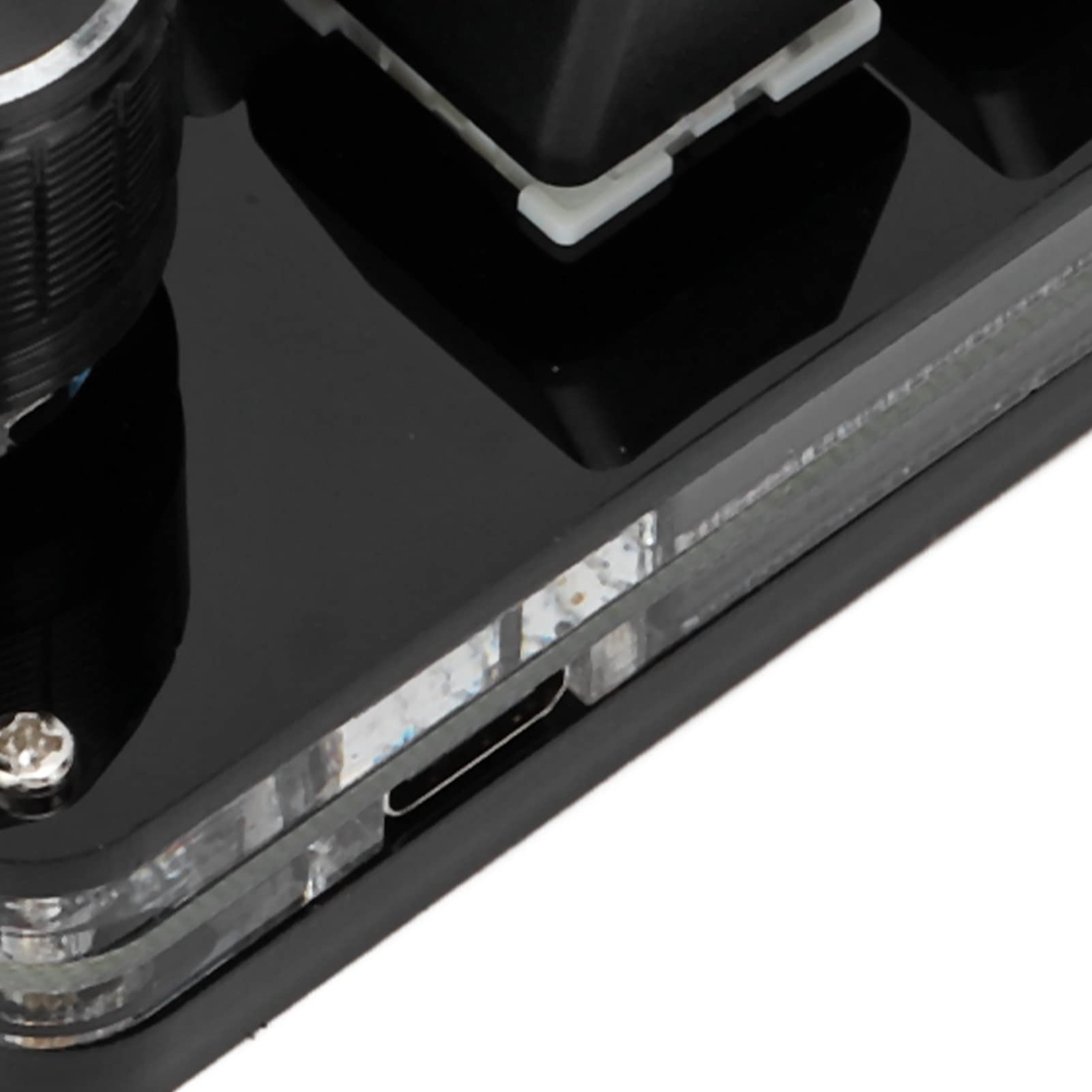 Yoidesu Mini clavier à 6 touches avec bouton, clavier macro programmable multifonctionnel, avec 6 touches entièrement programmables, clavier mécanique à faire soi-même pour jeu (noir)