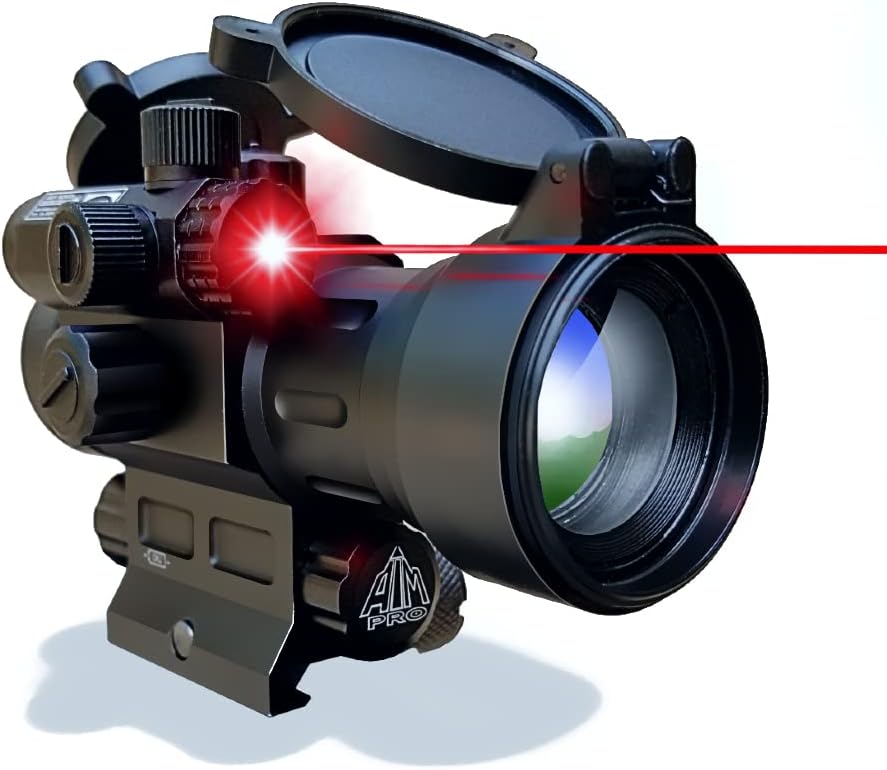 Tactical Red Dot Reflex Sight with Red Laser Combo