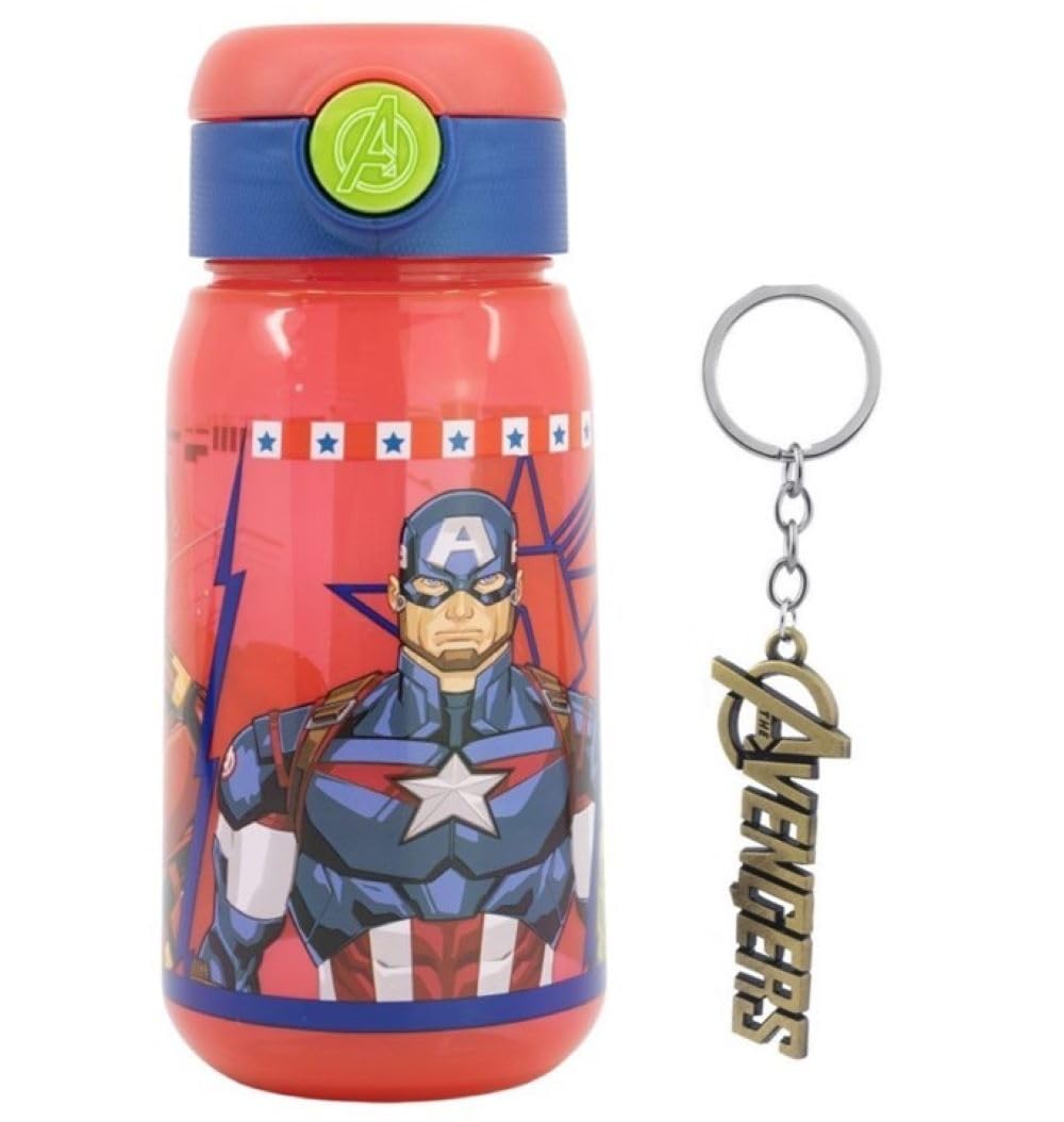 Avengers Characters Childrens Reusable Drinking Bottle 510ml - Holiday, Back to School Lunch Kids BPA free Plastic (Avengers)