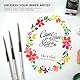 Nicpro 10 Stück Pinsel Set, Aquarellpinsel Nylon Aquarell-Pinsel für Acrylfarben, Ölgemälde, Malerei Ölfarben Brush Set für Anfänger, Kinder, Künstler