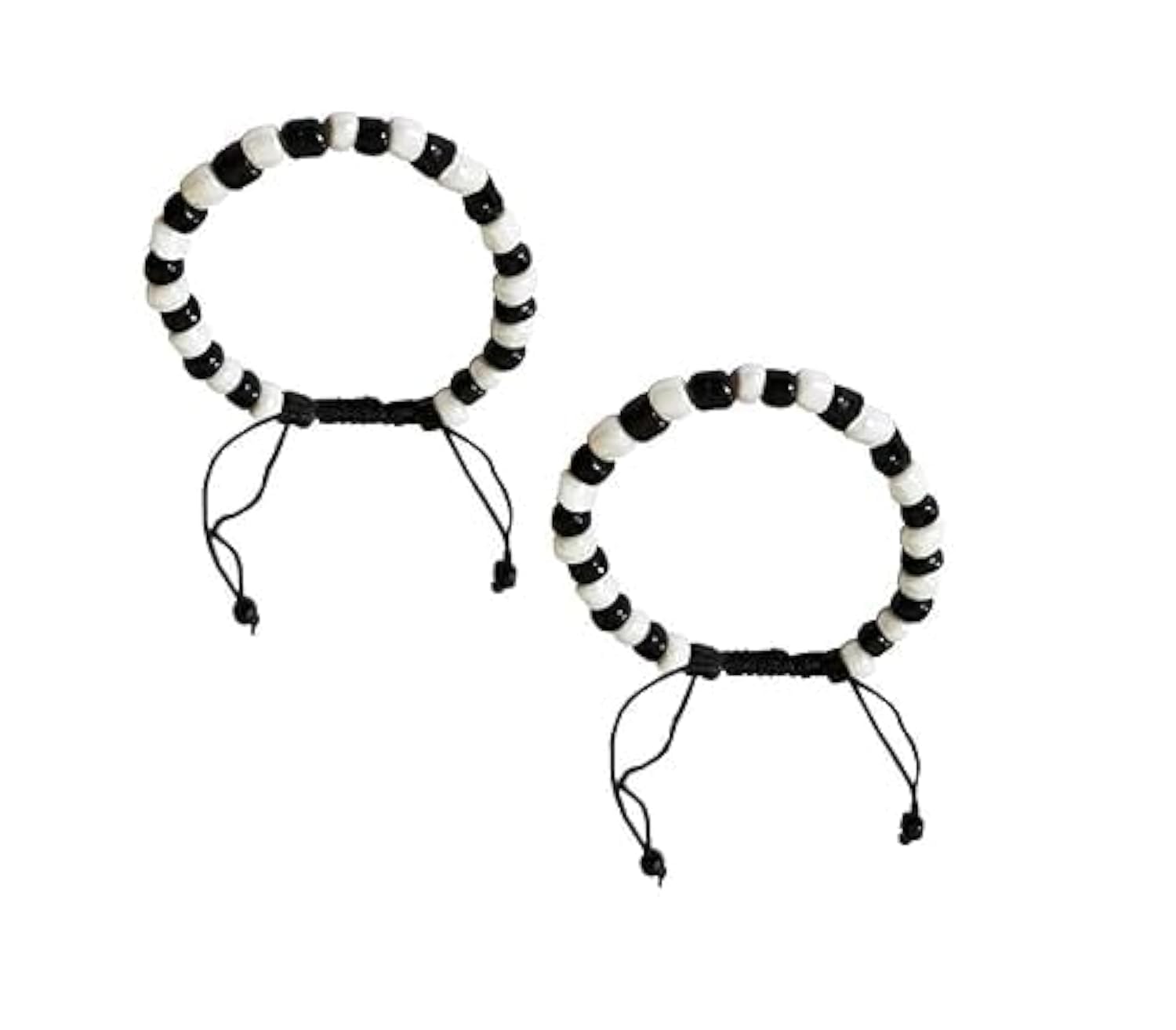 S,S Store Beautiful Baby najariya Black and Silver Baby Nazariya(1 Pair)