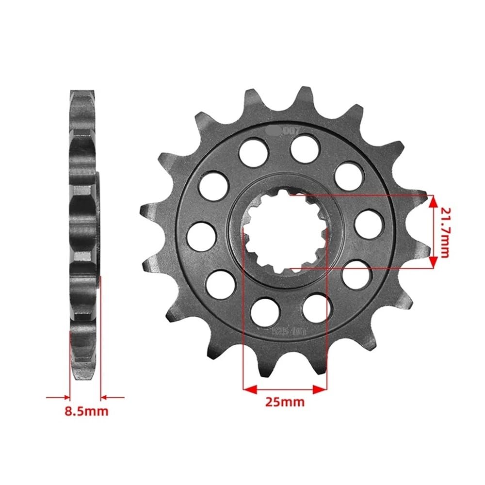 strony 525 15T 16T 17T napęd zębaty przednia zębatka koło zębate pasuje do Kaw Z900 Z1000 Z900ABS ZX-10R ZX-10RR ZX9R Nin KLZ1000 KLV1000(15T)