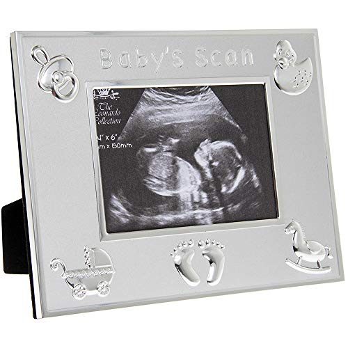 LP Support L & P fotolijst voor babyfoto's, 12,7 x 8,9 cm, zilverkleurig