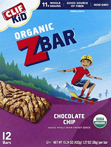 Clif Kid ZBAR - Organic Granola Bars - Chocolate Chip -