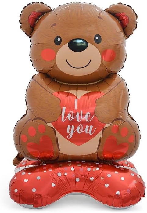 2 globos de oso de corazón de 58 pulgadas para boda, baby shower, cumpleaños, día de San Valentín, suministros de fiesta