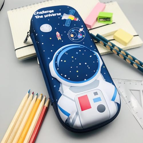 Image of M2K HUB 3D Cover Eva Space Astronaut Theme Pencil Case Large Capacity Pencil Pouch Bag for Kids,Compass School Pouch Premium Stylish Pen Holder (Pencil Pouch)