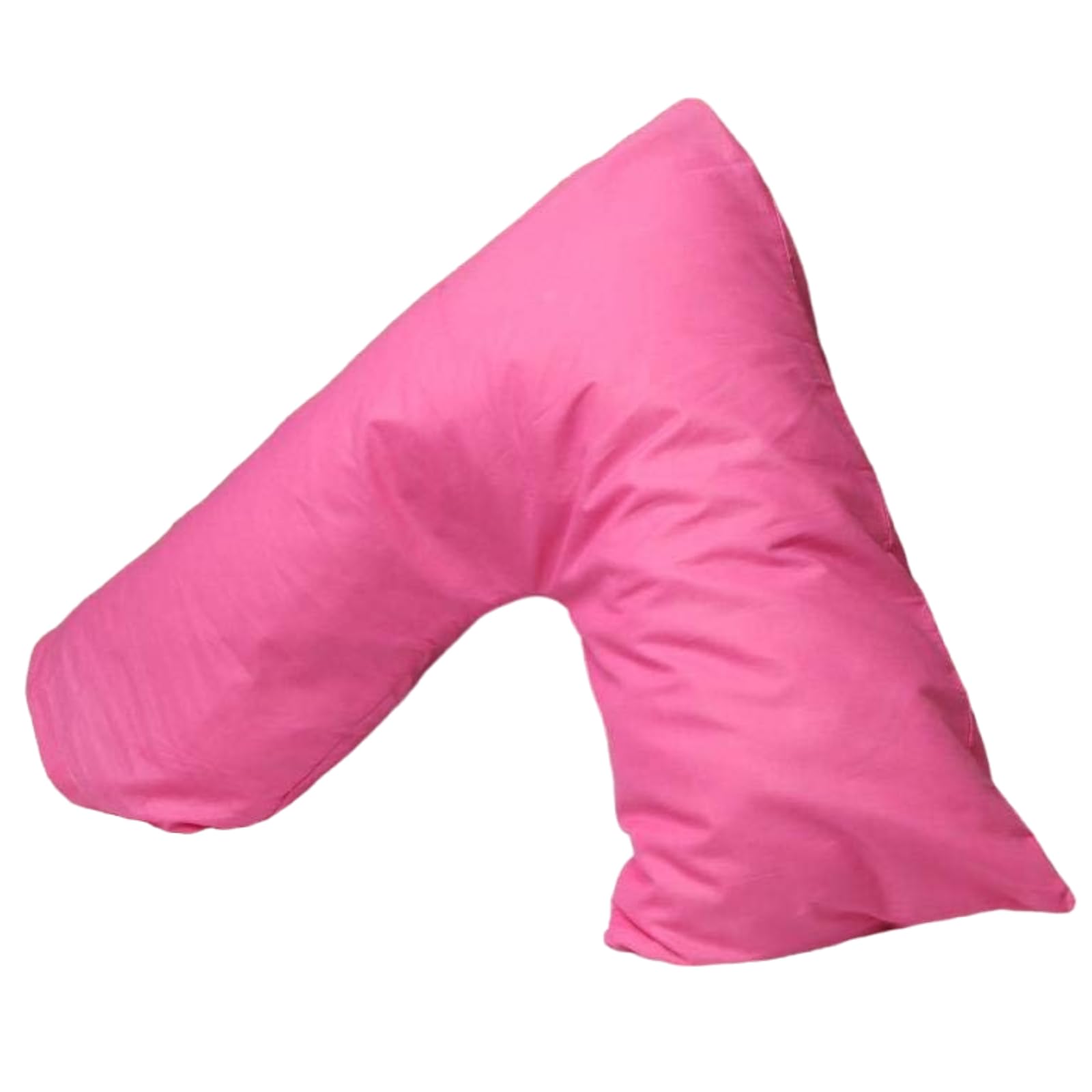LSC Pregnancy V Pillow with Polycotton Pillowcase Orthopedic V Shaped Pillow for Maternity Nursing & Body Support Comfortable Support for Head Neck Back & Legs (Fuschia) โ image 1