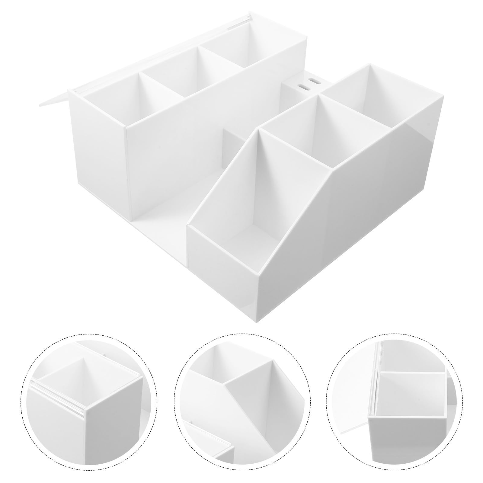 ULTECHNOVO Wimpernverlängerung Pinzettenhalter und Organizer für Kosmetikwerkzeuge Acryl Aufbewahrungsbox für Schreibtisch und Beauty Zubehör