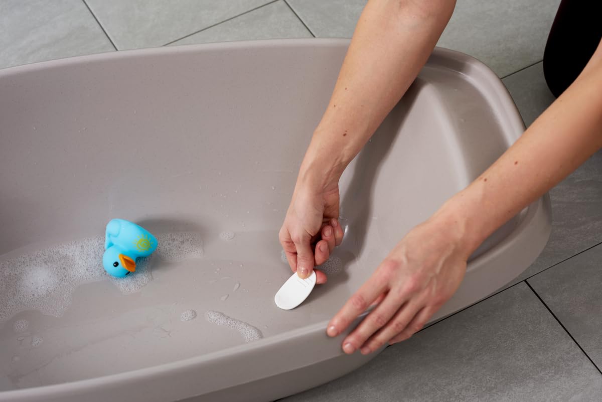 Orthex Wanna 50 l z wtyczką, szara, do kąpieli dla niemowląt, nie zawiera BPA, 10-letnia, dł. 90 x szer. 47 x wys. 24 cm
